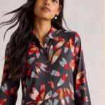 White Stuff Rua Jersey Shirt Dress Grey MLT - La Vie en Rose Damesmode