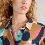 White Stuff Rua Jersey Shirt Dress Navy Multi - La Vie en Rose Damesmode