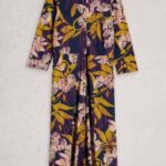 White Stuff Rua Jersey Shirt Dress Navy Multi - La Vie en Rose Damesmode