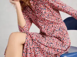 White Stuff Rua Jersey Shirt Dress Pink Multi - La Vie en Rose Damesmode