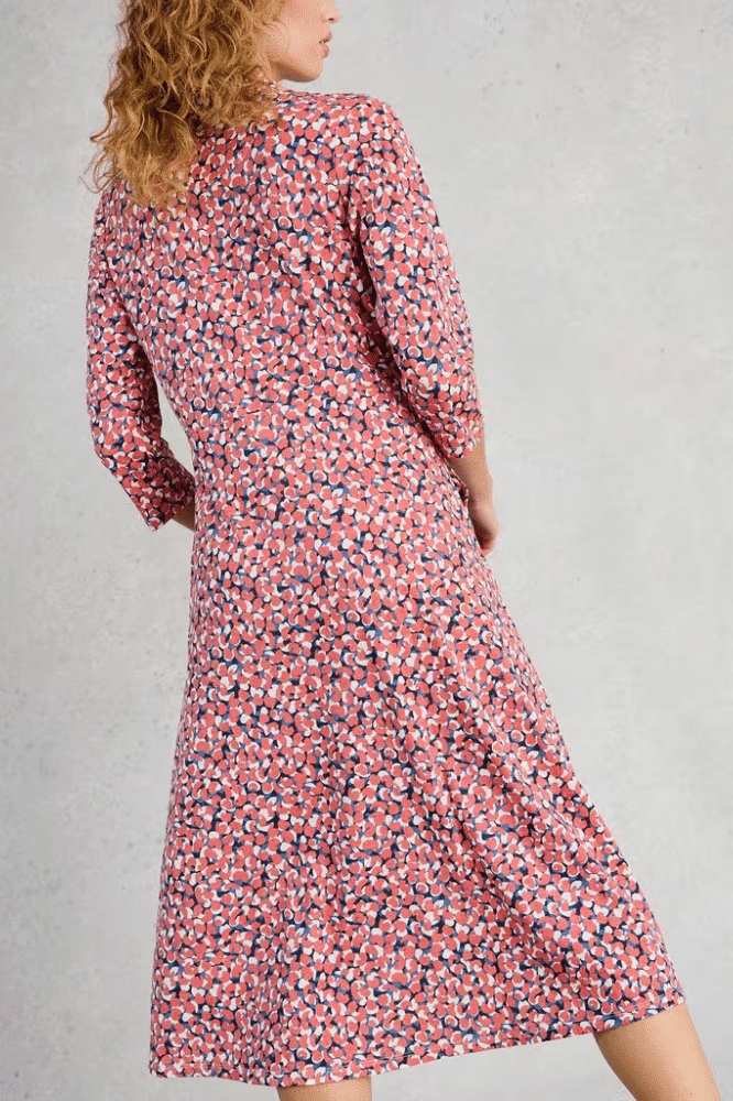 White Stuff Rua Jersey Shirt Dress Pink Multi - La Vie en Rose Damesmode