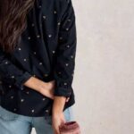 White Stuff Sophie Cord Shirt Navy Multi- La Vie en Rose Damesmode