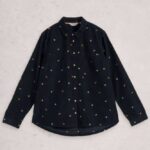 White Stuff Sophie Cord Shirt Navy Multi- La Vie en Rose Damesmode