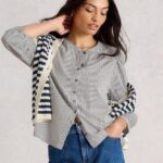 White Stuff Stripe Mix Shirt White Mlt - La Vie en Rose Damesmode