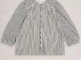 White Stuff Stripe Mix Shirt White Mlt - La Vie en Rose Damesmode