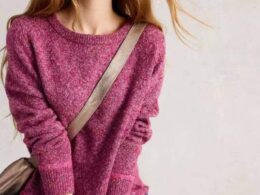 White Stuff Talia Nep Jumper Dark Plum - La Vie en Rose Damesmode