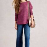 White Stuff Talia Nep Jumper Dark Plum - La Vie en Rose Damesmode
