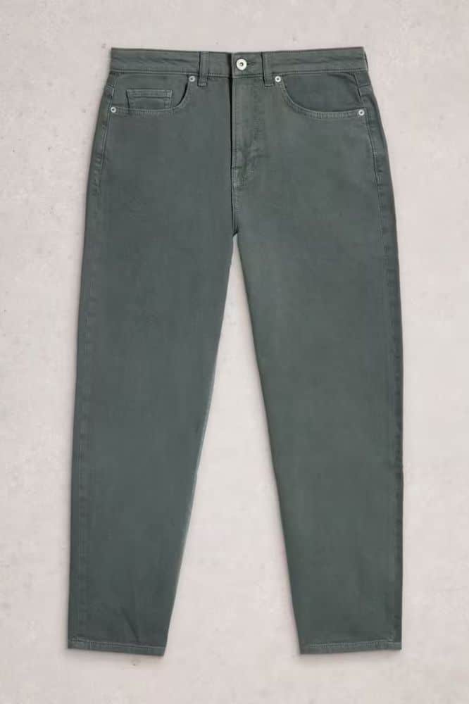 White Stuff Tilly Tapered Jeans Mid Green - La Vie en Rose Damesmode