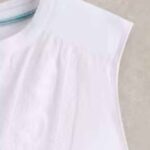 White Stuff Tulip Jersey Sleeveless Shirt Brilliant White - La Vie en Rose Damesmode