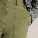 White Stuff Twister Chino Trouser Khaki Green - La Vie en Rose Damesmode