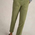 White Stuff Twister Chino Trouser Khaki Green - La Vie en Rose Damesmode