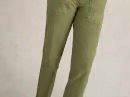 White Stuff Twister Chino Trouser Khaki Green - La Vie en Rose Damesmode