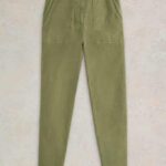 White Stuff Twister Chino Trouser Khaki Green - La Vie en Rose Damesmode