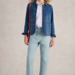 White Stuff Twister Chino Trouser Light Blue - La Vie en Rose Damesmode