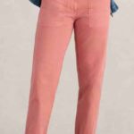 White Stuff Twister Chino Trouser Mid Red - La Vie en Rose Damesmode