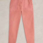 White Stuff Twister Chino Trouser Mid Red - La Vie en Rose Damesmode