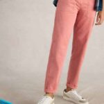 White Stuff Twister Chino Trouser Mid Red - La Vie en Rose Damesmode