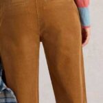 White Stuff Twister Cord Trousers Dark Tan - La Vie en Rose Damesmode