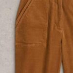 White Stuff Twister Cord Trousers Dark Tan - La Vie en Rose Damesmode
