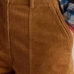 White Stuff Twister Cord Trousers Dark Tan - La Vie en Rose Damesmode