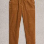 White Stuff Twister Cord Trousers Dark Tan - La Vie en Rose Damesmode