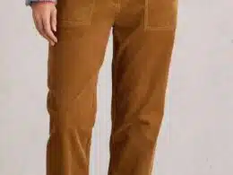 White Stuff Twister Cord Trousers Dark Tan - La Vie en Rose Damesmode