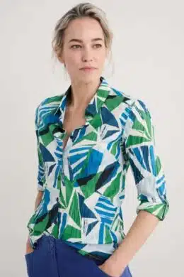 Seasalt Cornwall Larissa Shirt Spinnaker Sail Hedgerow
