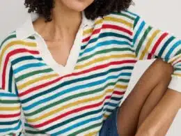 Seasalt Cornwall Gwynver Jumper Mini Cornish Raspberry Multi