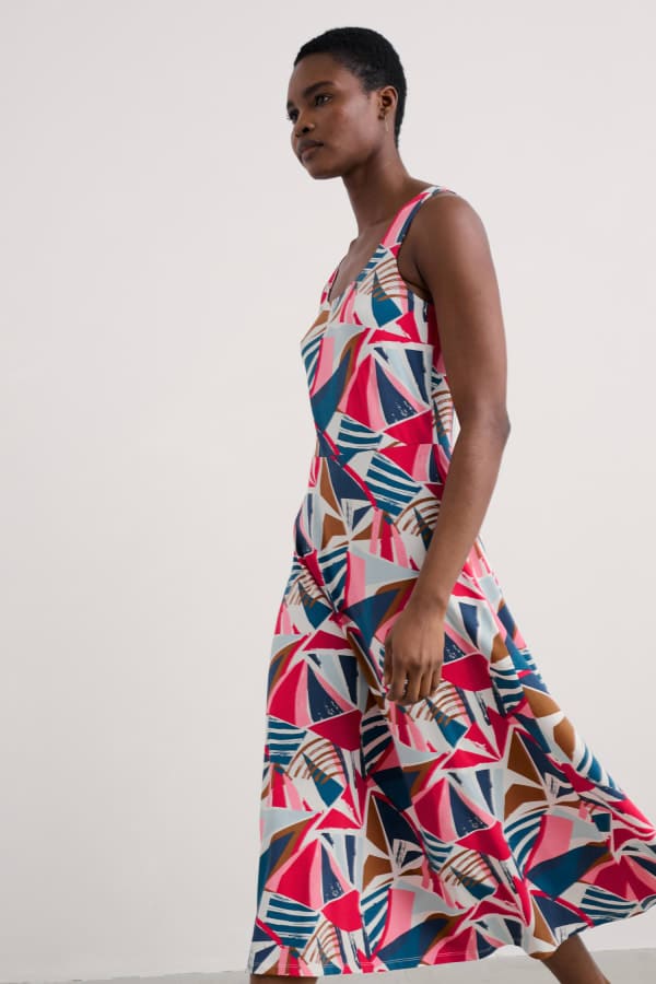 Seasalt Cornwall Sun Gleam Dress Spinnaker Sails Chalk - La Vie en Rose Damesmode (2)