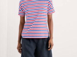 Seasalt Cornwall Bryher View T-Shirt Duet Mini Cornish Scarlet - La Vie en Rose Damesmode (1)