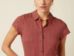 King Louie Blouse Bora Bora Chili Red