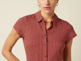 King Louie Blouse Bora Bora Chili Red