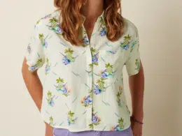 King Louie Evelina Blouse Colada Ice Cream