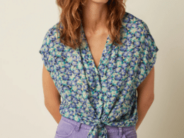 King Louie Keeva Blouse Azores Beacon Blue