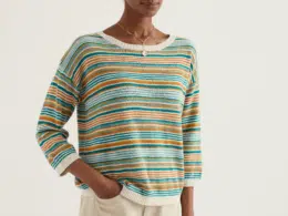 Seasalt Cornwall Knavock Jumper Dittany Amber Multi