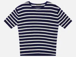 Roosenstein Wolke Hinke Rib T-Shirt Navy Off White - La Vie en Rose Damesmode