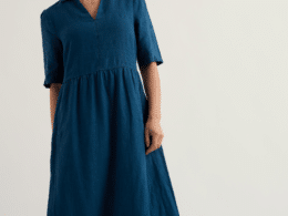 Seasalt Cornwall Fen Violet Dress Ocean Drift