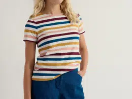 Seasalt Cornwall Sailor T-Shirt Quad Scallion Rosehip