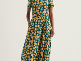 Seasalt Cornwall Veronica Dress Marigold Meadow Inkwell