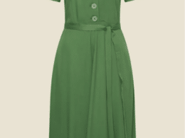 Very Cherry Magnolia Dress Olette Green