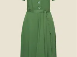 Very Cherry Magnolia Dress Olette Green