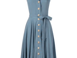 Very Cherry Nova Dress Bluejean Linen