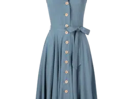 Very Cherry Nova Dress Bluejean Linen