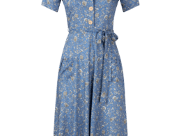 Very Cherry Revers Dress Midi Antibes