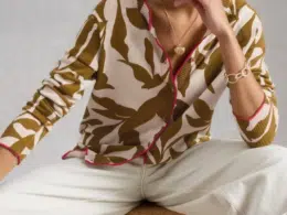 White Stuff Lulu Print Cardi Green Print - La Vie en Rose Damesmode