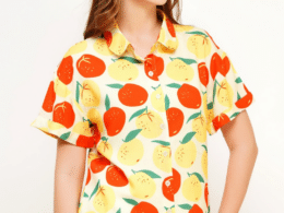 About Betty Blouse Oranges ABZT1011
