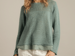 Eribé Stichill Long Sleeve Sweater Caspian