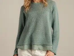 Eribé Stichill Long Sleeve Sweater Caspian