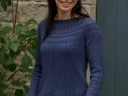 Eribé Vaila Lace Sweater Denim Blue