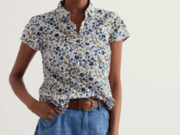 Seasalt Cornwall Rushmaker Shirt Beach Blooms Chalk - La Vie en Rose Damesmode